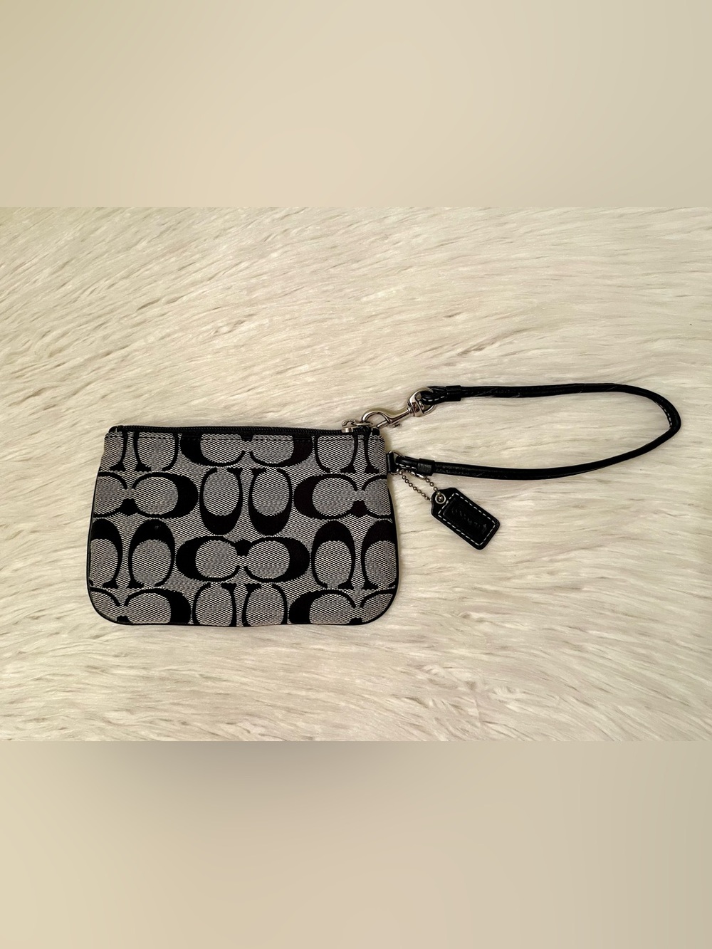 Coach Classic Signature Print Wristlet